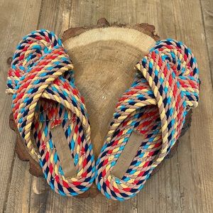 Salt & Umber Saraya multi rainbow sandals